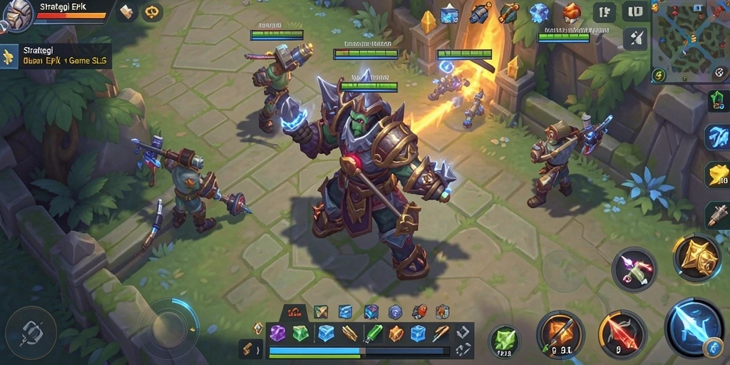 Tampilan menarik gameplay strategi di 66D.
