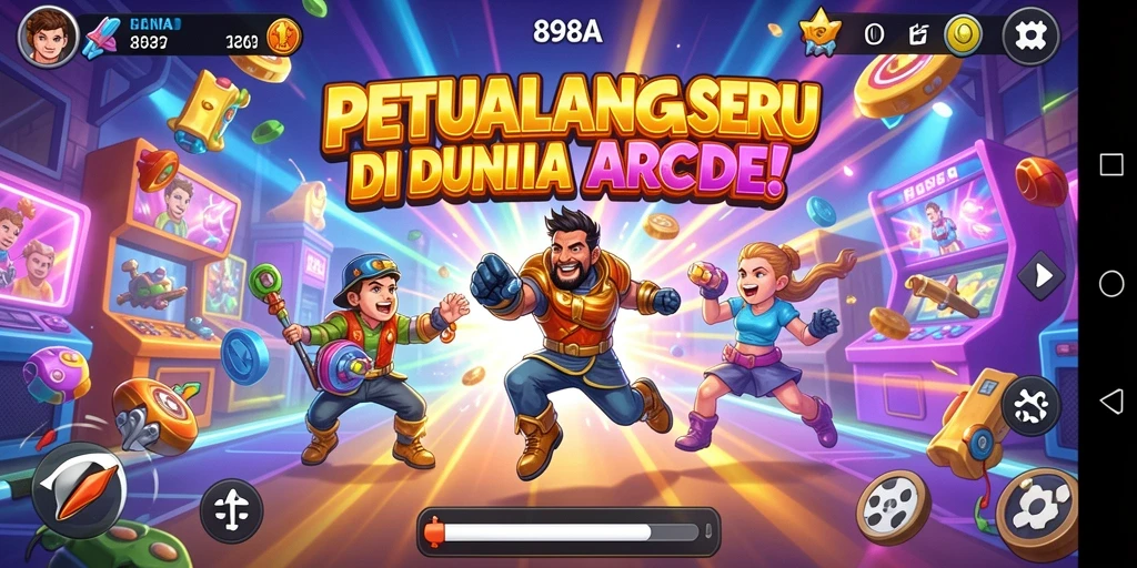 Tampilan gameplay 898A yang seru dan memukau.