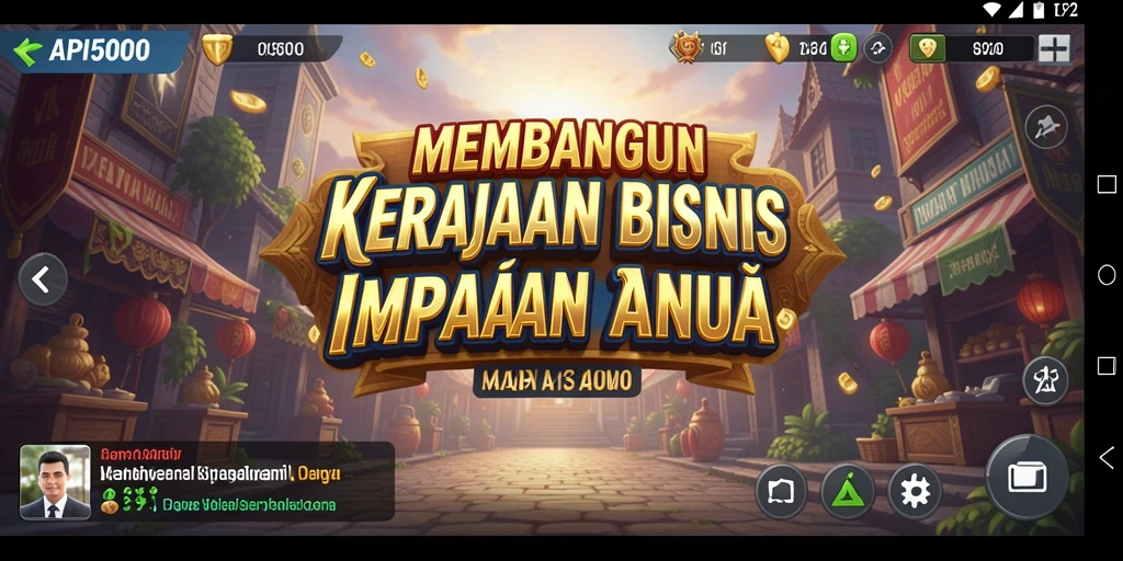 Tampilan menarik gameplay API5000 yang penuh strategi bisnis.