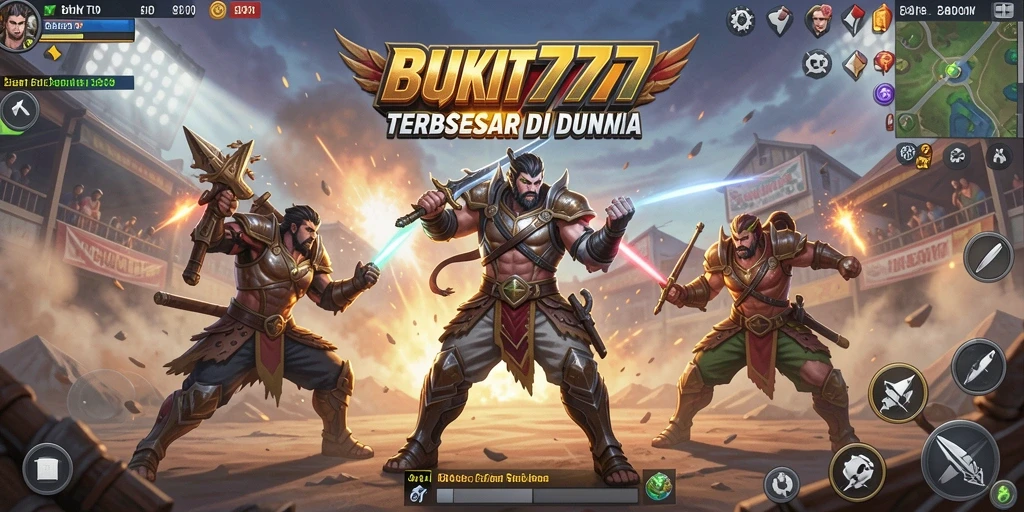 Screenshot BUKIT777 menampilkan intensitas pertarungan di arena Battle Royale.