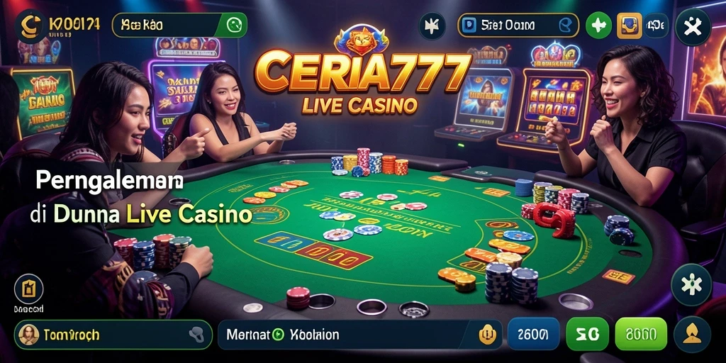 Gameplay seru dan interaktif di CERIA777 Live Casino.