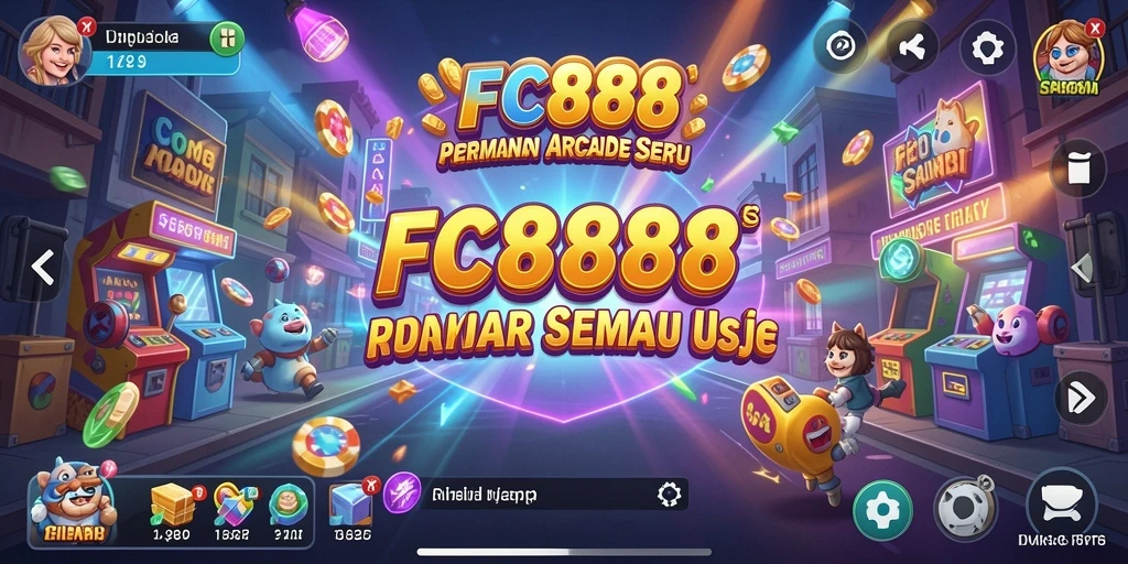 Tampilan gameplay seru dari FC888 dalam mode Arcade.