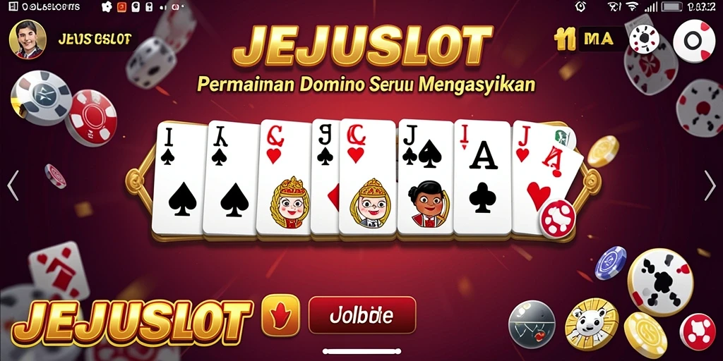 Tampilan gameplay seru dari permainan Domino JEJUSLOT.
