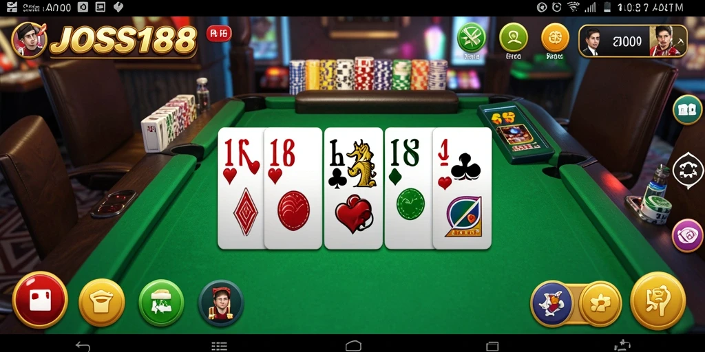 Tampilan gameplay menarik dari JOSS188 dengan grafis yang memukau.