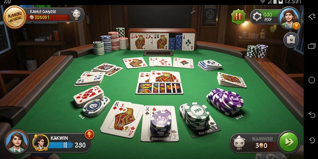 Gameplay seru KAKWIN dalam permainan Gaple.