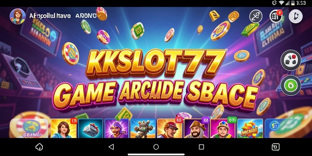 Tampilan gameplay KKSLOT777 yang menegangkan dan penuh warna.