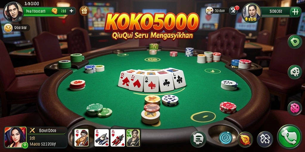 Tampilan gameplay QiuQiu KOKO5000 yang seru dan interaktif.