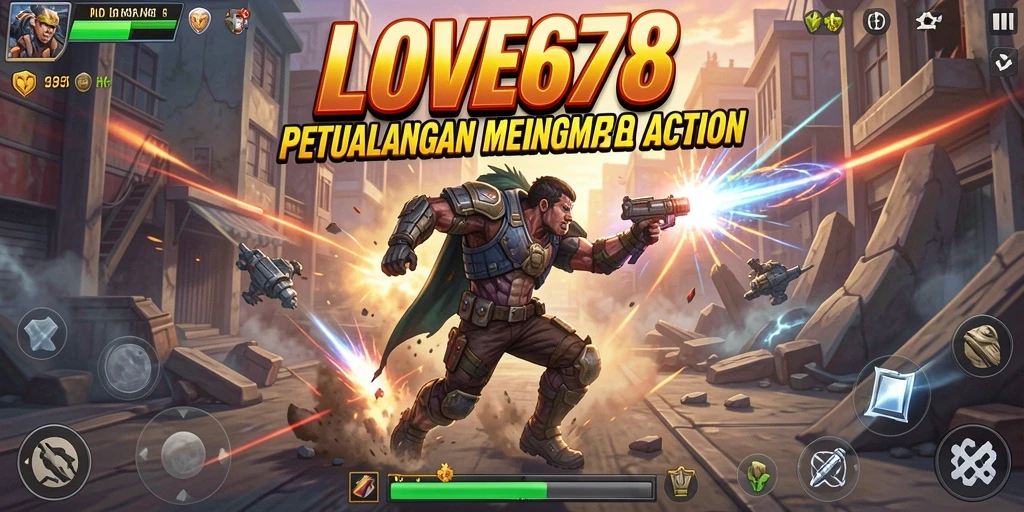 Tangkapan layar menunjukkan aksi mendebarkan dari LOVE678.
