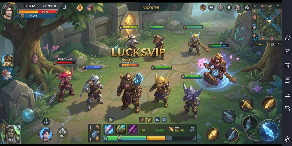 Tampilan gameplay LUCKSVIP yang memukau dan beraksi dalam petualangan MMORPG.