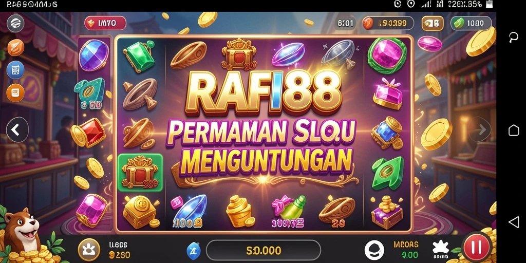 Screenshot gameplay RAFI88 menampilkan keseruan bermain slot dengan grafis menawan.