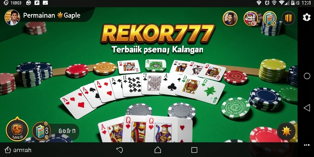 Tampilan gameplay Gaple yang menarik dan interaktif.