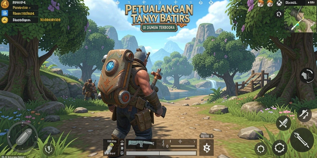 Tampilan menawan dari dunia terbuka RPVIP4 saat menjelajahi lingkungan.